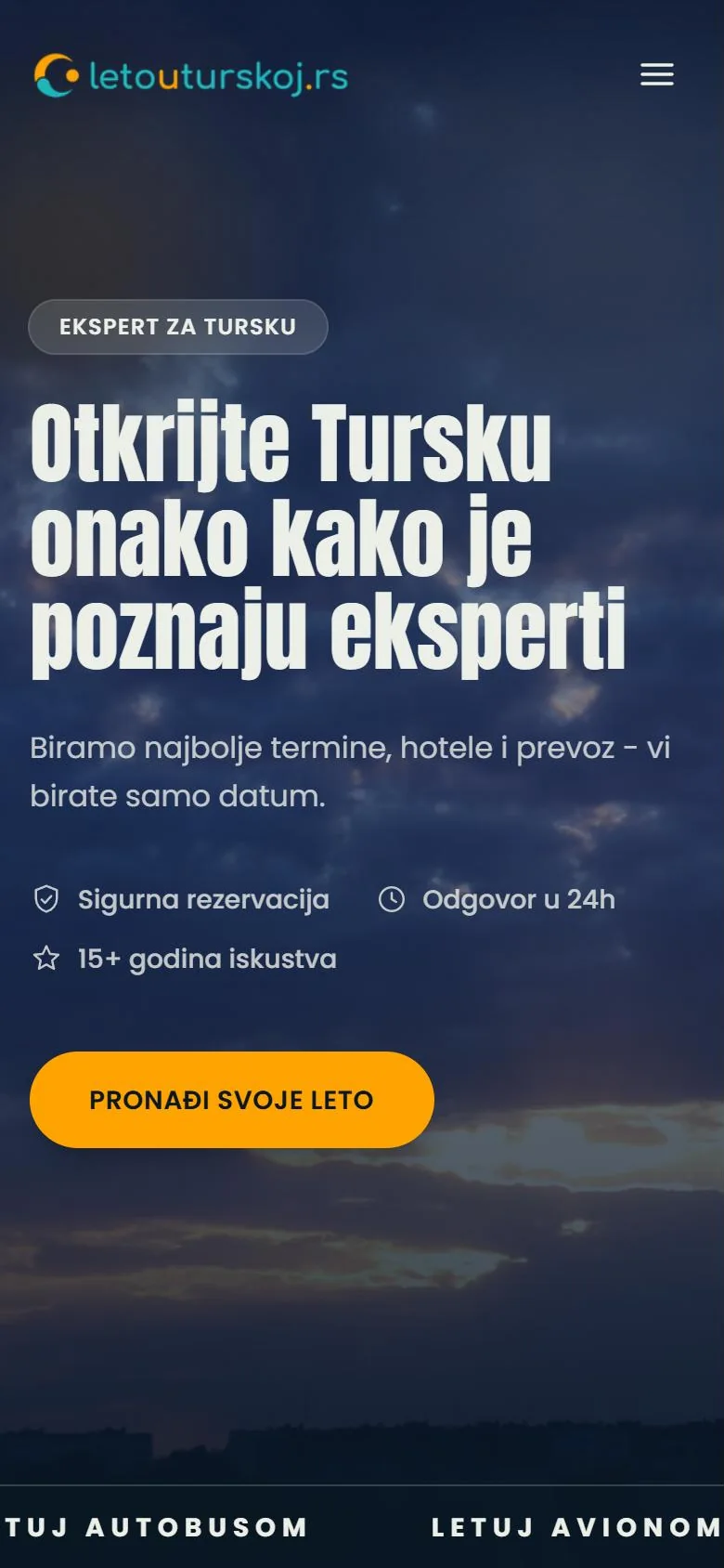 Leto u Turskoj na telefonu